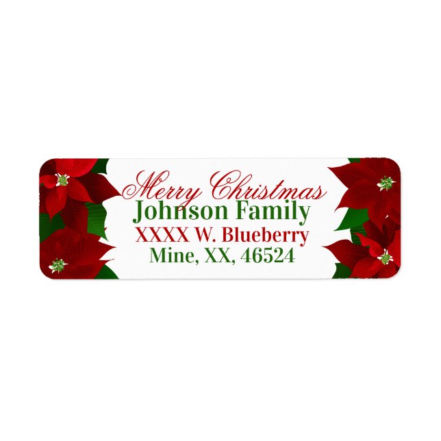 Red Poinsettia Christmas (Front)