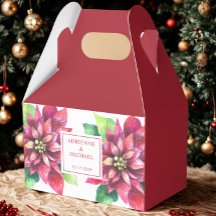 Red Poinsettia Christmas Wedding