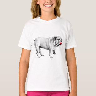 red poise tone, bulldog T-Shirt