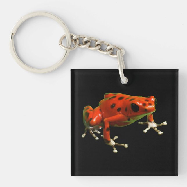 Red Poison Dart Frog Key Ring (Front)