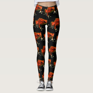 Red Poison Dart Frog Leggings