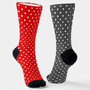 Red polka do socks