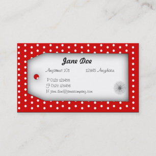 Red Polka Dot Business Card
