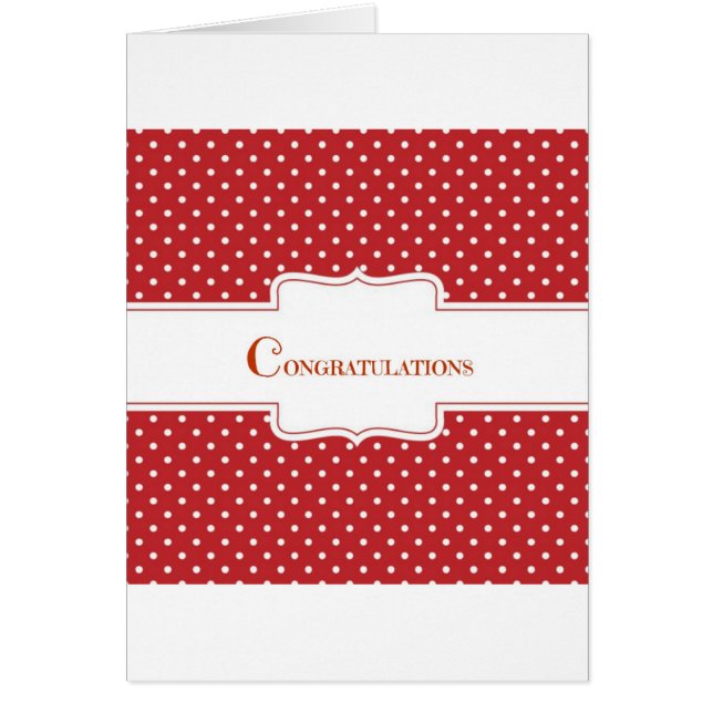 Red Polka Dot Congratulations (Front)