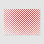 Red Polka Dot on White Tissue Paper<br><div class="desc">A tissue paper built with a red polka dot pattern on a white background. Customise the white background colour,  pattern size among other options.</div>