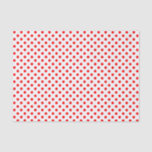 Red Polka Dot on White Tissue Paper<br><div class="desc">A tissue paper built with a red polka dot pattern on a white background. Customise the white background colour,  pattern size among other options.</div>
