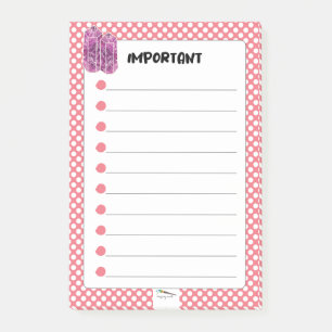 Red Polka Dot Red Wine Diamond IMPORTANT Post-it Notes
