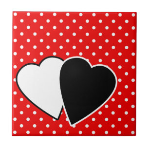 Red polka dot tile