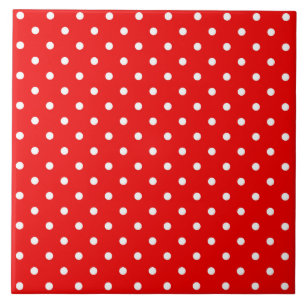 Red polka dot tile