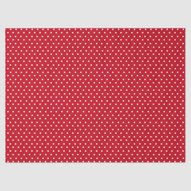 Red Polka Dot Tissue Paper (Front)
