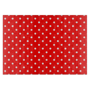 Red Polka Dots Cutting Board