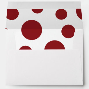 Red Polka Dots Interior Envelope