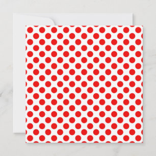 Red Polka Dots Invitation