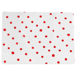 Red Polka dots Large Gift Bag