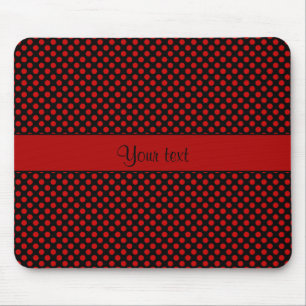 Red Polka Dots Mouse Mat