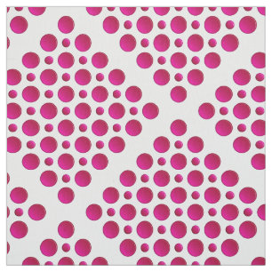 Red polka dots pattern fabric