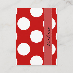 Red Polka Dots, Polka Dot Pattern, Dots, Dotted Business Card