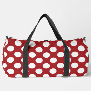 Red Polka Dots, Polka Dot Pattern, Dots, Dotted Duffle Bag