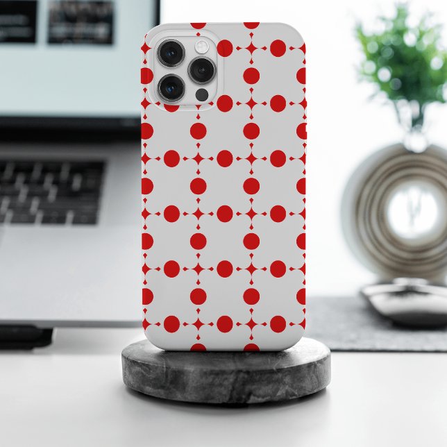 Red Polka Dots, Polka Dot Pattern, Dots, Dotted iPhone Case (Creator Uploaded)