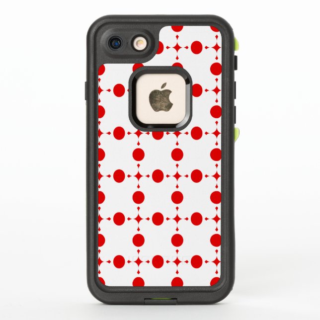 Red Polka Dots, Polka Dot Pattern, Dots, Dotted LifeProof iPhone Case (Back)