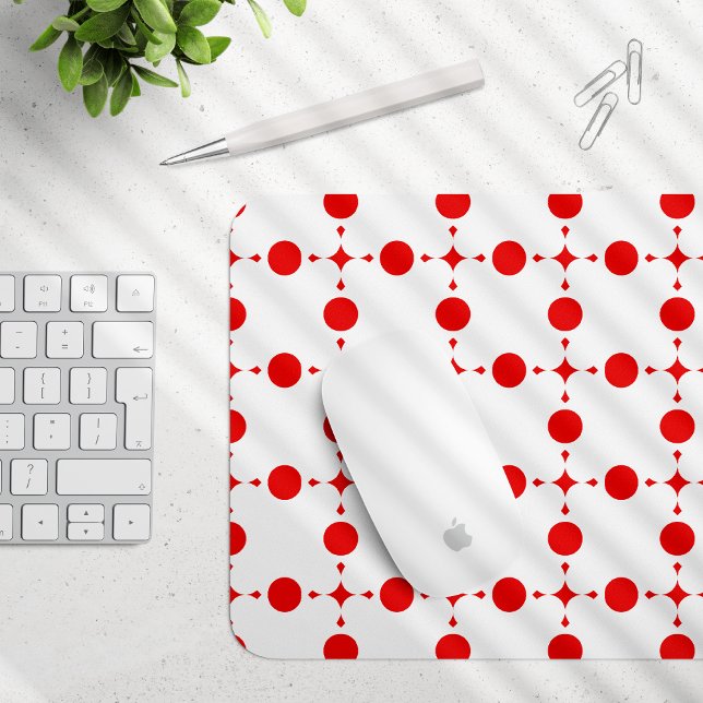 Red Polka Dots, Polka Dot Pattern, Dots, Dotted Mouse Mat (Creator Uploaded)