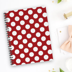 Red Polka Dots, Polka Dot Pattern, Dots, Dotted Notebook