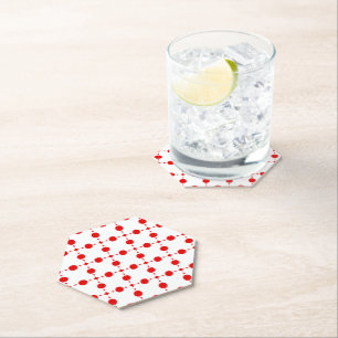 Red Polka Dots, Polka Dot Pattern, Dots, Dotted Paper Coaster