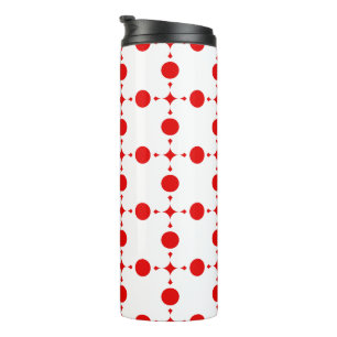 Red Polka Dots, Polka Dot Pattern, Dots, Dotted Thermal Tumbler