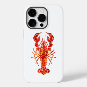Red polygonal lobster Case-Mate iPhone 14 pro case