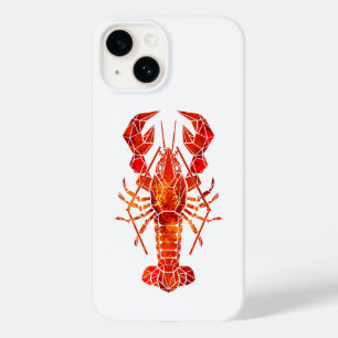 Red polygonal lobster Case-Mate iPhone 14 case