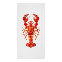 Red polygonal lobster