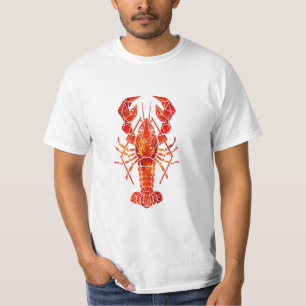 Red polygonal lobster T-Shirt