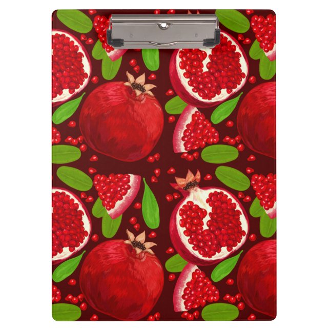 Red Pomegranates Fruit | Fruit Clipboard (Front)