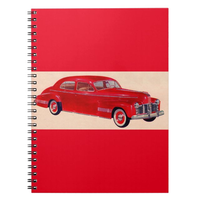 red Pontiac Torpedo Notebook (Front)
