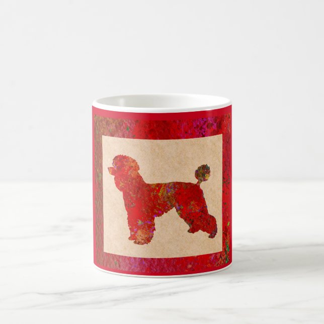 Red Poodle Coffee Mug (Center)