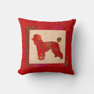 Red Poodle Cushion