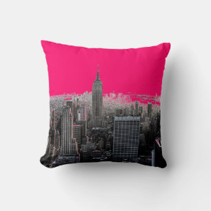 Red Pop Art New York City Cushion