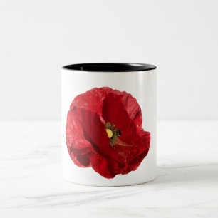 Red popoy Two-Tone coffee mug