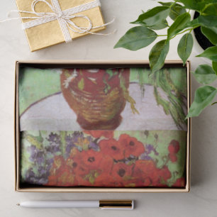 Red Poppies and Daisies by Vincent van Gogh Tissue Paper
