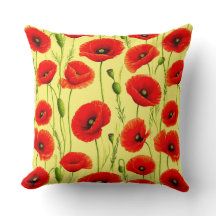 Red Poppies and Green Stems