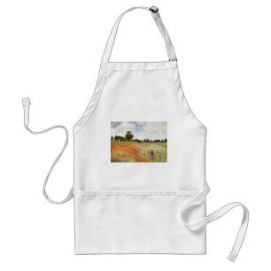 Red Poppies Blooming - Claude Monet Standard Apron
