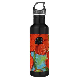 Red Poppies Bottle