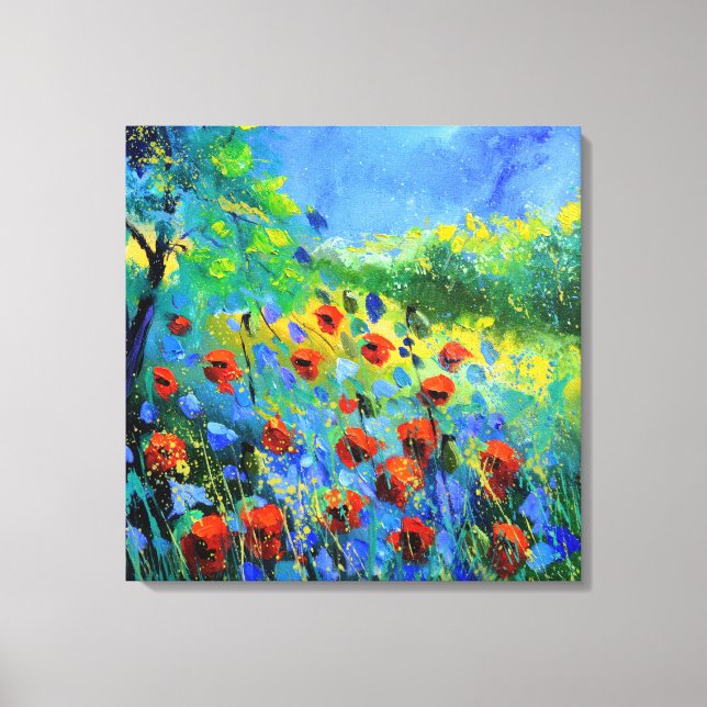 red poppies canvas print (Front)