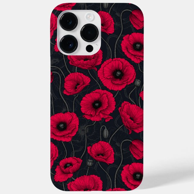 Red Poppies Case-Mate iPhone Case (Back)