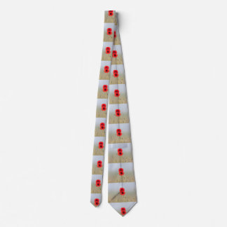 Red Poppies Couple Tie