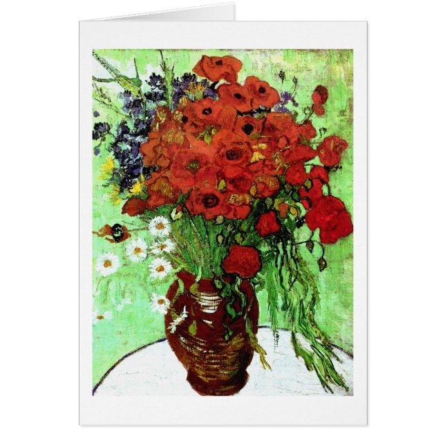 Red Poppies & Daisies Van Gogh Fine Art (Front)