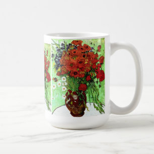 Red Poppies & Daisies Van Gogh Fine Art Coffee Mug