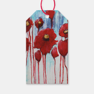 Red Poppies Gift tags