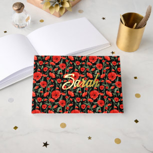 Red Poppies Guest Book