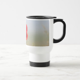 Red Poppies in the morning light Travel Mug